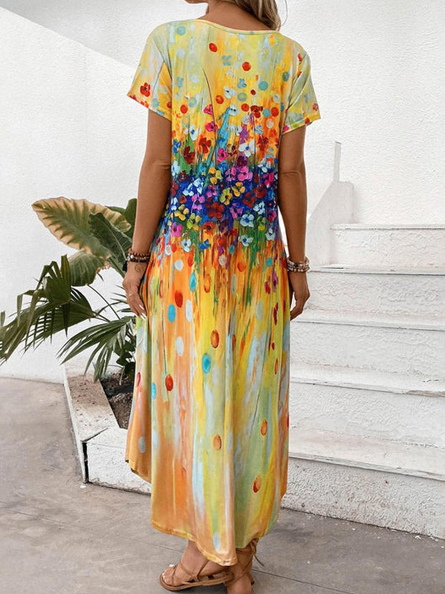 Robe bohème colorée d'été