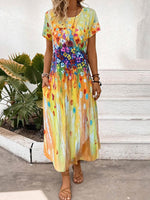 Robe bohème colorée d'été