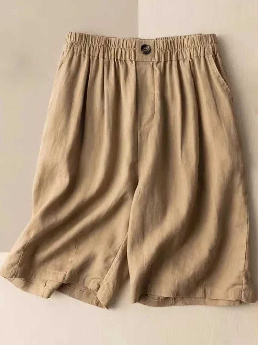 Lässige, schlichte Shorts mit Taschennaht, lockerer Passform