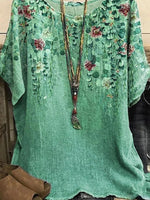 Stylish Short-Sleeved Round Neck Top