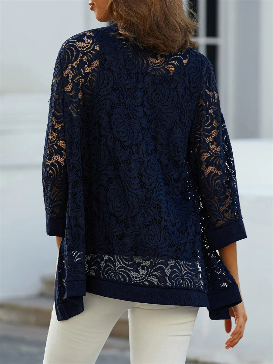 Ensemble deux pièces manches 3/4 uni