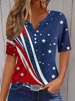 Elegantes Kurzarmtop mit V-Ausschnitt