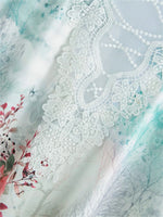 T-shirt décontracté à col en V et motif floral