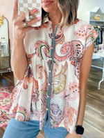 Chemise à manches courtes à col doux