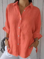 Women’s Cotton Half Sleeve Button Down Shirt
