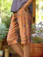 Pantalon décontracté pour femme à imprimé totem ethnique rétro