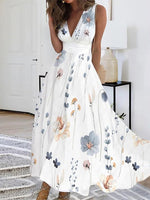Robe midi à imprimé floral jeune