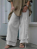 Women’s Layered Loose Fit Casual Pants