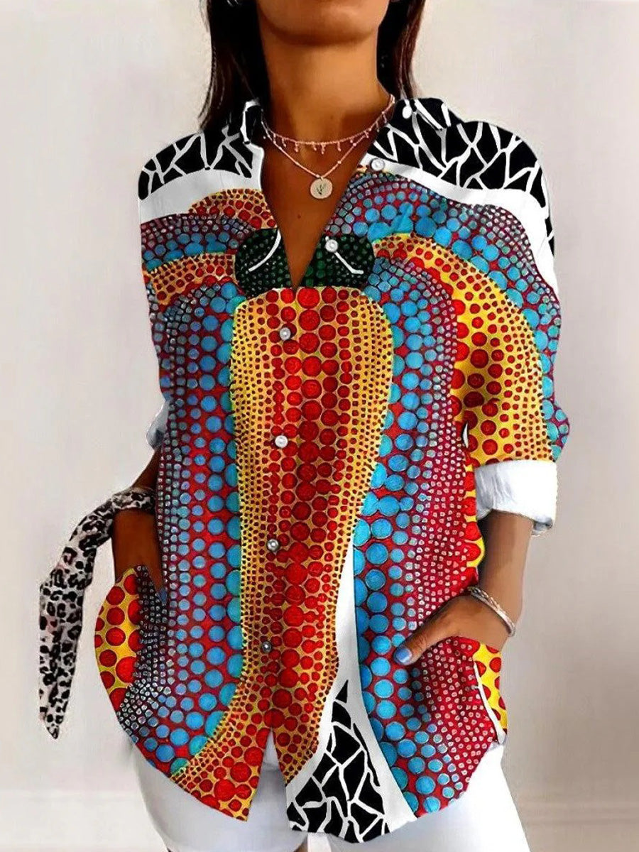 Lässiges Langarmhemd