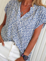 Fresh Blue Short Sleeve Top