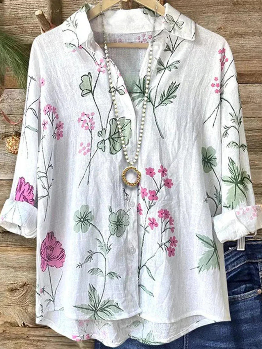 Chemise à manches longues à col unique