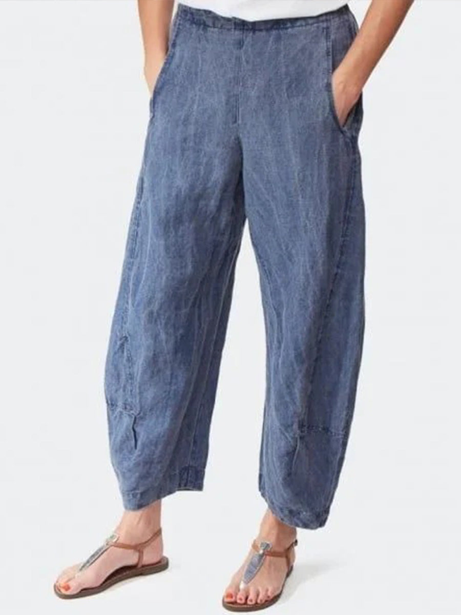 Pantalons en coton décontractés printemps-été pour femmes