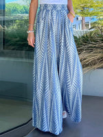 Pantalon bleu clair à poches latérales