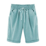 Women’s Casual Loose-Fit Cotton Summer Shorts with Pockets
