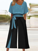 Schickes zweiteiliges Set mit kurzen Ärmeln