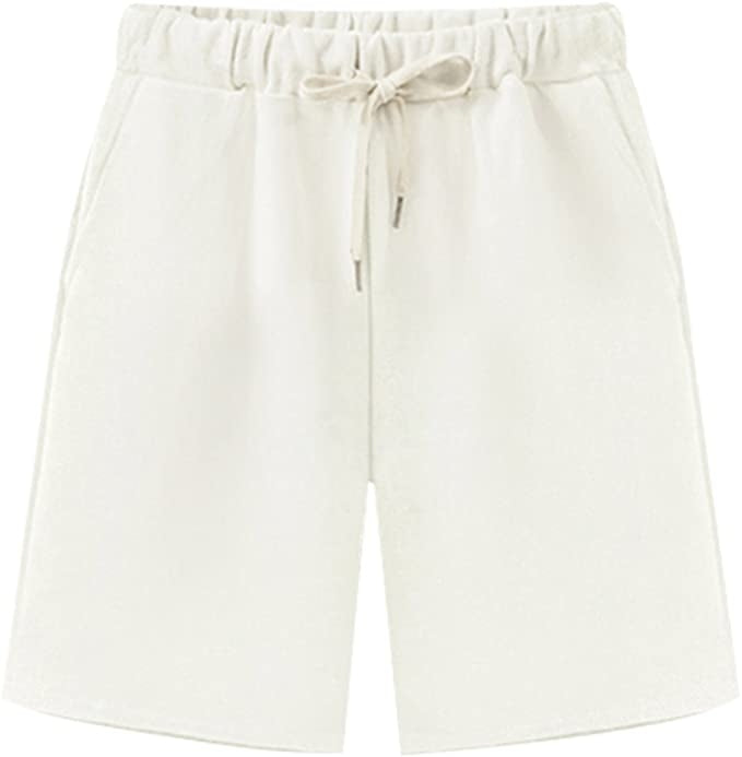 Short en maille douce à cordon de serrage pour femme