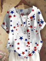 Comfy Round Neck Short Sleeve Top