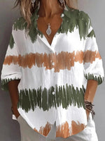 Modernes Hemd mit Kragen und 3/4-Ärmeln