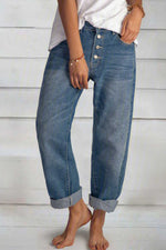 Women’s Button Fly Relaxed Fit Jeans