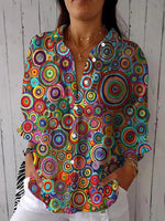 Chemise tendance à col et manches longues