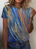 Vintage Gradient Crew Neck T-Shirt