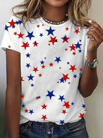 Elegantes Kurzarmtop mit Rundhalsausschnitt