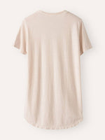 Chemisier décontracté uni à col rond