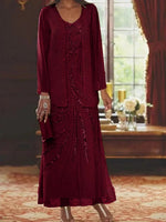 Ensemble deux pièces pour femme, manches longues, manteau et jupe, idéal pour le printemps et l'automne, parfait pour une soirée élégante.