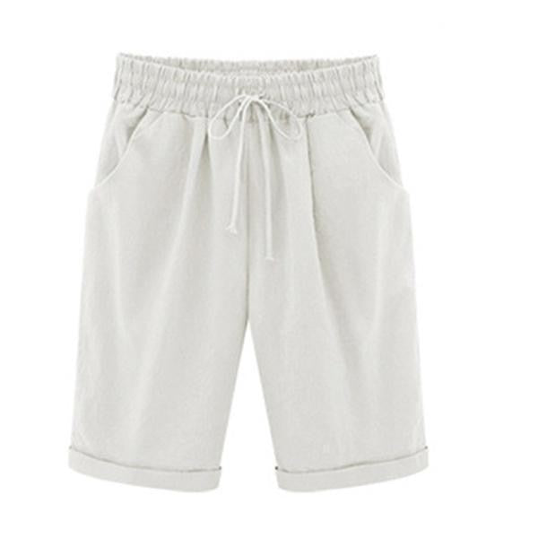 Women’s Casual Loose-Fit Cotton Summer Shorts with Pockets