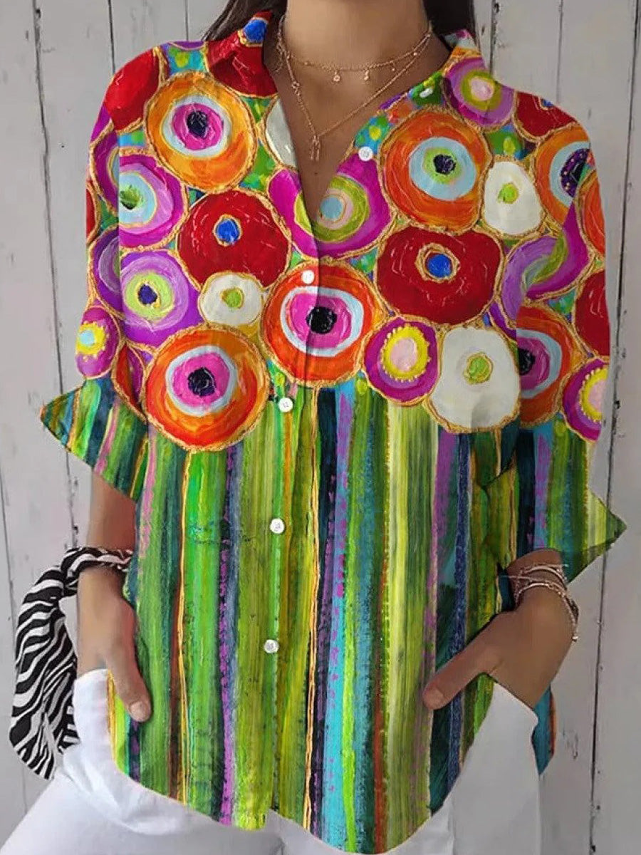 Chemise à manches longues colorée populaire