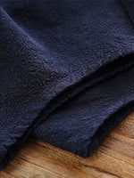 Pantalon décontracté à poches, couleur unie