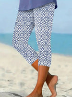 Blaue Hose mit elastischem Kordelzugbund