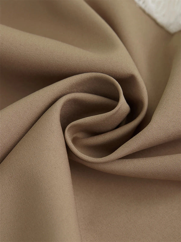 Women’s Sleeveless Lace Layered Ruffle Hem Casual Dress