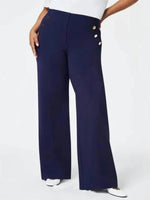 Distinctive Dark Blue Plain Pants