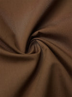 Lässiges, lockeres, schlichtes Hemd mit V-Ausschnitt in Kaffeebraun