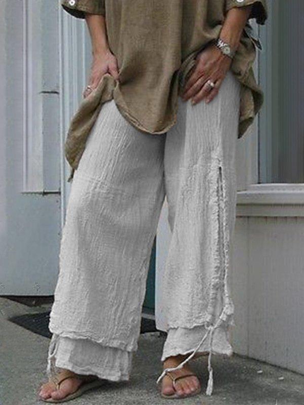 Women’s Layered Loose Fit Casual Pants