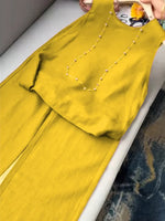 Ensemble gilet et pantalon décontracté uni pour femme