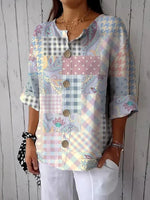 Groovy Casual 3/4 Sleeve Top