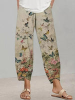 Pantalon imprimé floral pour femme