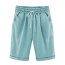 Women’s Casual Loose-Fit Cotton Summer Shorts with Pockets
