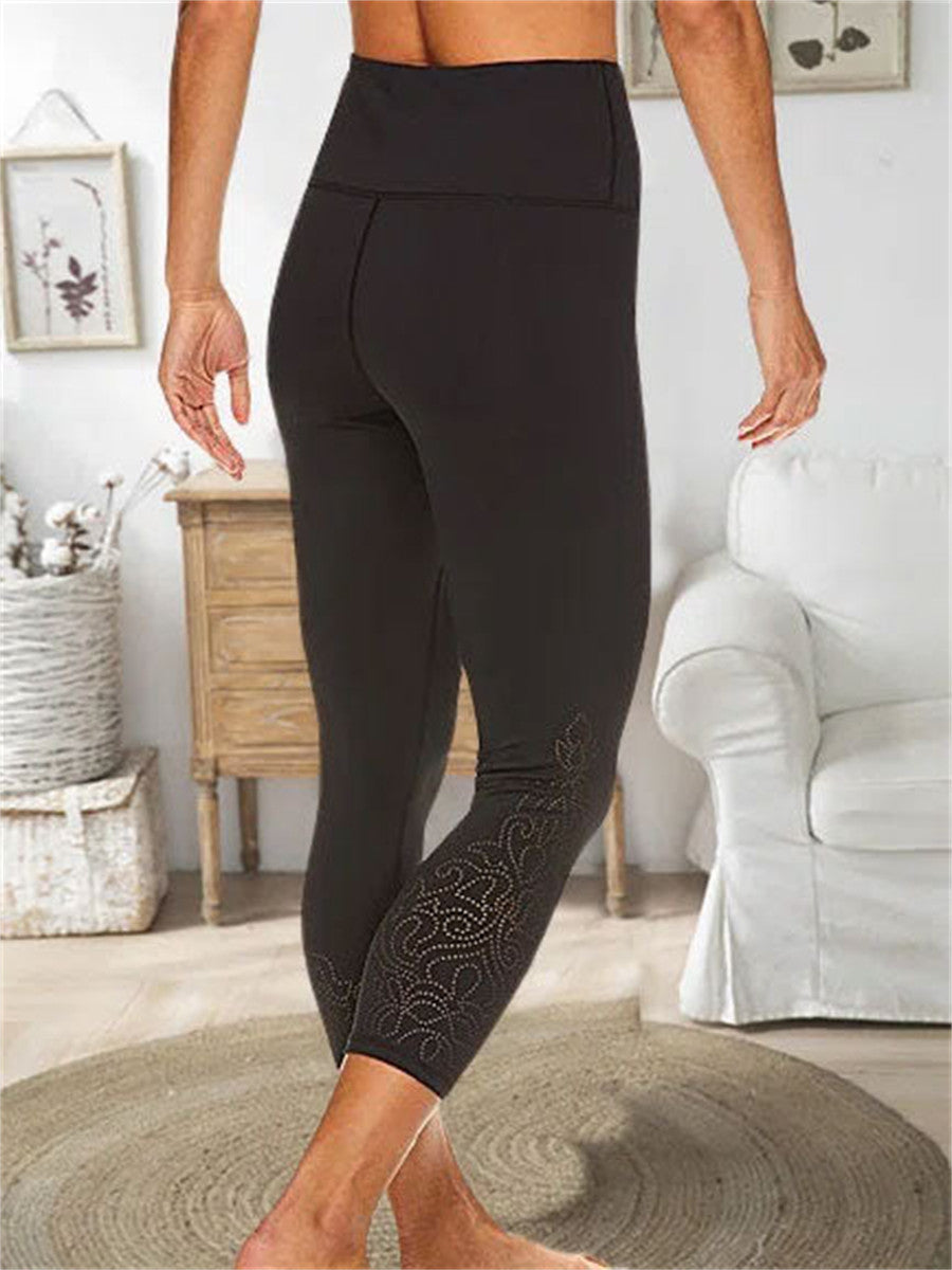 Floral Print Casual High Waist Leggings