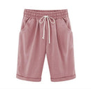 Women’s Casual Loose-Fit Cotton Summer Shorts with Pockets