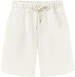 Short en maille douce à cordon de serrage pour femme