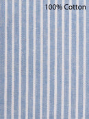 Women’s Striped Half Sleeve Loose Fit Midi Dress with Pockets