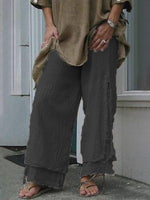 Women’s Layered Loose Fit Casual Pants