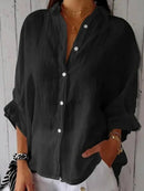 Women’s Cotton Half Sleeve Button Down Shirt