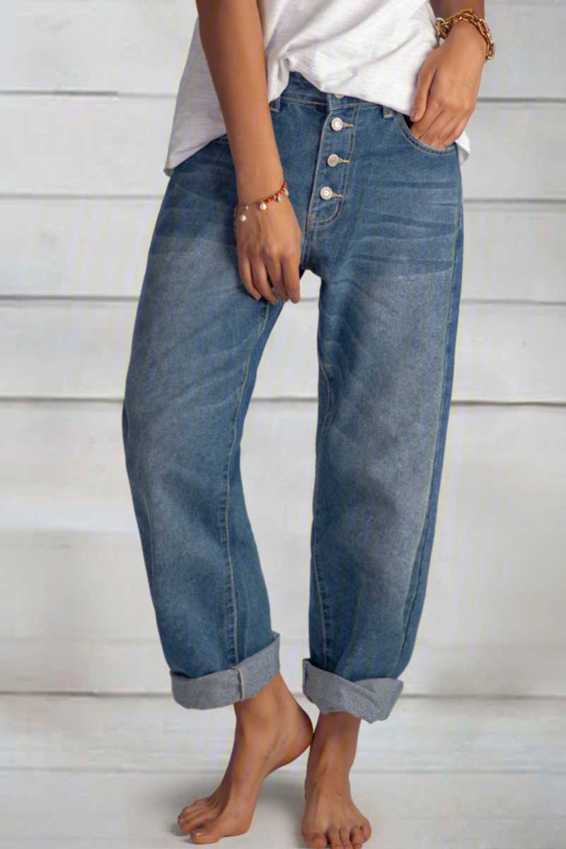 Women’s Button Fly Relaxed Fit Jeans