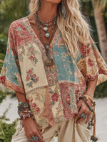 Gorgeous V-Neck Half Sleeve Top